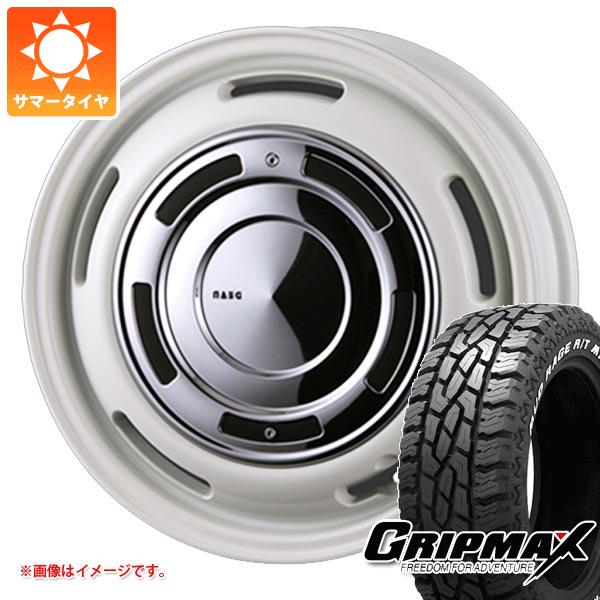【タイヤ交換対象】エブリイバン DA17V用 サマータイヤ グリップマックス マッドレイジ R/T MAX 145R14C 85/83Q ホワイトレター クリムソン ディーンクロスカントリー 4.5-14 タイヤホイール4本セット