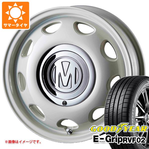 【タイヤ交換対象】サマータイヤ 165/65R14 79H グッドイヤー エフィシエントグリップ RVF02 クリムソン ディーン ミニ 5.0-14 タイヤホイール4本セット