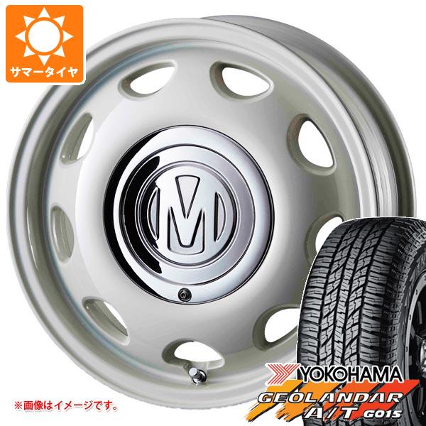 【タイヤ交換対象】キャリイ DA16T用 2025年製 サマータイヤ ヨコハマ ジオランダー A/T G015 165/60R15 77H ブラックレター クリムソン ディーン ミニ 5.0-15 タイヤホイール4本セット