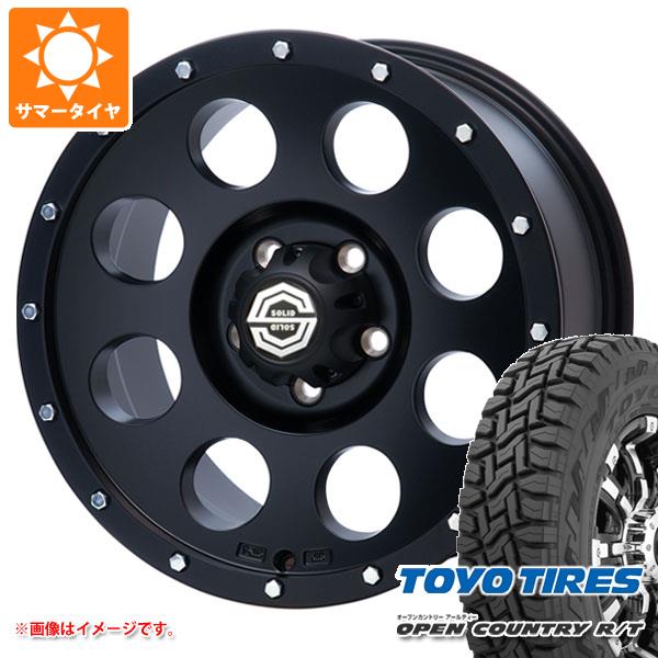 【タイヤ交換対象】エクリプスクロス GK系用 サマータイヤ トーヨー オープンカントリー R/T 215/70R16 100Q ブラックレター ソリッドレーシング アイメタル X2 8.0-16 タイヤホイール4本セット