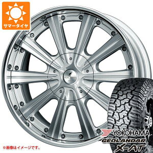 【タイヤ交換対象】ランドクルーザー300用 サマータイヤ ヨコハマ ジオランダー X-AT G016 LT275/55R20 120/117Q ブラックレター スーパースター ピュアスピリッツ サフォーク 9.5-20 タイヤホイール4本セット