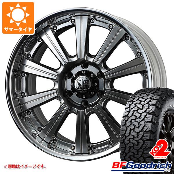 【タイヤ交換対象】ランドクルーザー300用 サマータイヤ BFグッドリッチ オールテレーンT/A KO2 LT275/55R20 115/112S ブラックレター スーパースター ピュアスピリッツ サフォーク XC 9.0-20 タイヤホイール4本セット