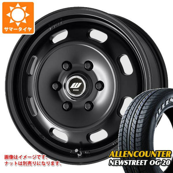 【タイヤ交換対象】ニッサン NV350キャラバン E26用 サマータイヤ オーレンカウンター ニューストリート OG-20 215/60R17C 109/107T ホワイトレター ワーク エクストラップ DTHC 6.5-17 タイヤホイール4本セット
