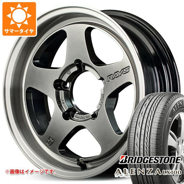 【タイヤ交換対象】5本セット スズキ ジムニーシエラ JB74W用 サマータイヤ ブリヂストン アレンザ LX100 215/70R16 100H レイズ グラムライツ 57FR-X 5.5-16 タイヤホイール5本セット