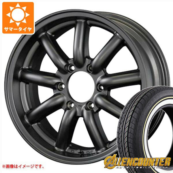 【タイヤ交換対象】ニッサン NV350キャラバン E26用 サマータイヤ オーレンカウンター クラシックオーバル 215/65R16C 109/107T ホワイト/イエローリボン ファブレス ヴァローネ MC-9 6.5-16 タイヤホイール4本セット