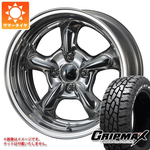 サマータイヤ 165/60R15 77Q グリップマックス マッドレイジ R/T MAX ホワイトレター ワーク グッカーズ ヘミ 5.5-15 タイヤホイール4本セット