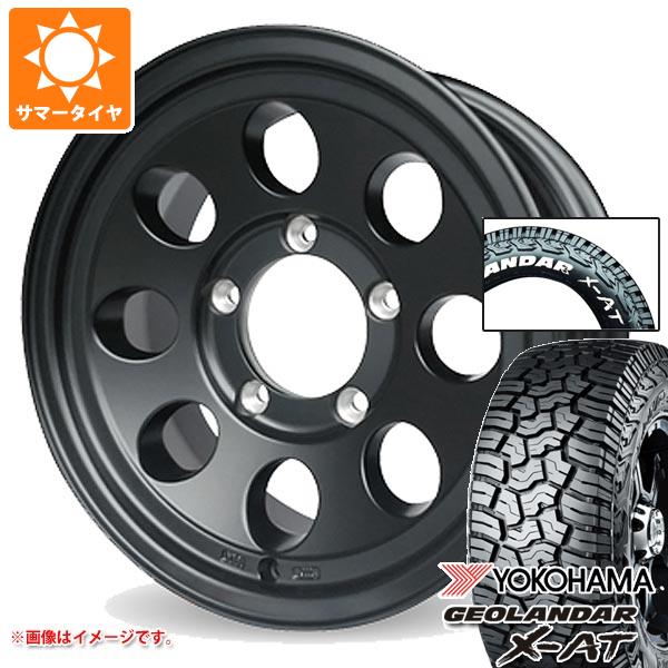 【タイヤ交換対象】5本セット スズキ ジムニーノマド JC74W用 サマータイヤ ヨコハマ ジオランダー X-AT G016 225/70R16 103S ホワイトレター ジムライン タイプ2 6.0-16 タイヤホイール5本セット