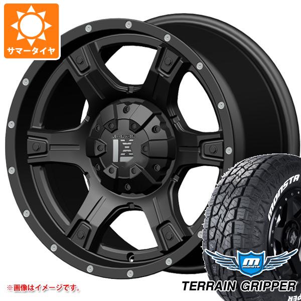 【タイヤ交換対象】5本セット FJクルーザー 10系用 サマータイヤ モンスタ テレーングリッパー 265/70R17 115T ホワイトレター オフビート レクセル アウトロー オフロードスタイル 9.0-17 タイヤホイール5本セット