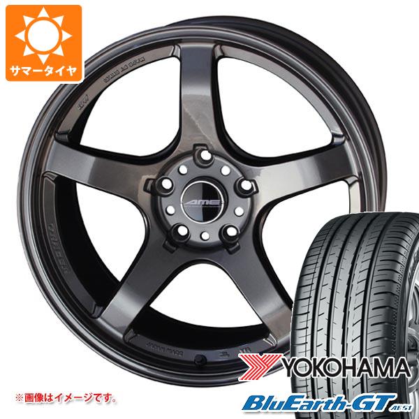 【タイヤ交換対象】GRヤリス用 サマータイヤ ヨコハマ ブルーアースGT AE51 225/40R18 92W XL AME トレーサーGT-V 8.5-18 タイヤホイール4本セット