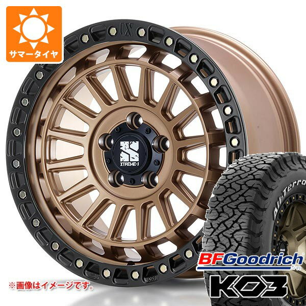 【タイヤ交換対象】5本セット ジープ ラングラー JK/JL系用 サマータイヤ BFグッドリッチ オールテレーンT/A KO3 LT265/65R18 117/114S ホワイトレター MLJ エクストリームJ XJ08 タイヤホイール5本セット