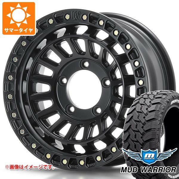 【タイヤ交換対象】5本セット スズキ ジムニーノマド JC74W用 サマータイヤ モンスタ マッドウォーリアー LT235/70R16 104/101Q ホワイトレター MLJ エクストリームJ XJ08 6.0-16 タイヤホイール5本セット
