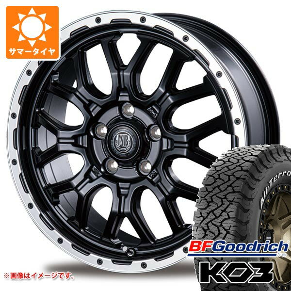 【タイヤ交換対象】ミツビシ エクリプスクロス GK系用 サマータイヤ BFグッドリッチ オールテレーンT/A KO3 LT235/70R16 110/107S ホワイトレター インターミラノ マッドバーン XR-800M 6.5-16 タイヤホイール4本セット