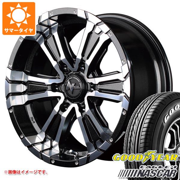 【タイヤ交換対象】ハイエース 200系用 サマータイヤ グッドイヤー イーグル ＃1 ナスカー 215/60R17C 109/107R ホワイトレター ナイトロパワー クロスクロウ 6.5-17 タイヤホイール4本セット