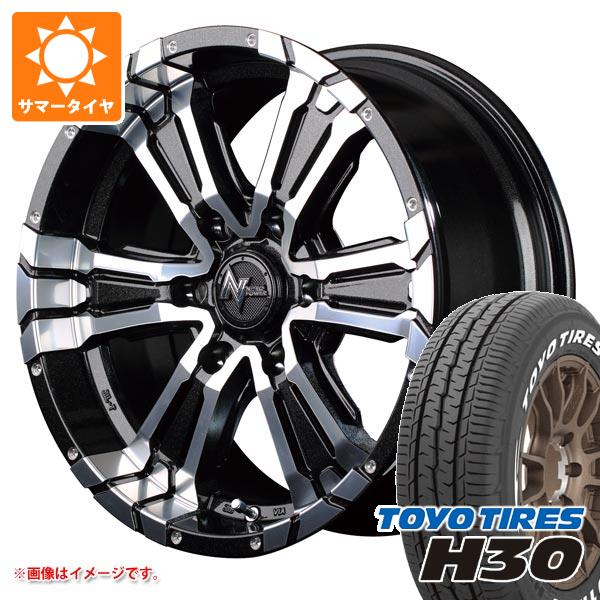 【タイヤ交換対象】NV350キャラバン E26用 サマータイヤ トーヨー H30 215/65R16 C 109/107R ホワイトレター ナイトロパワー クロスクロウ 6.5-16 タイヤホイール4本セット