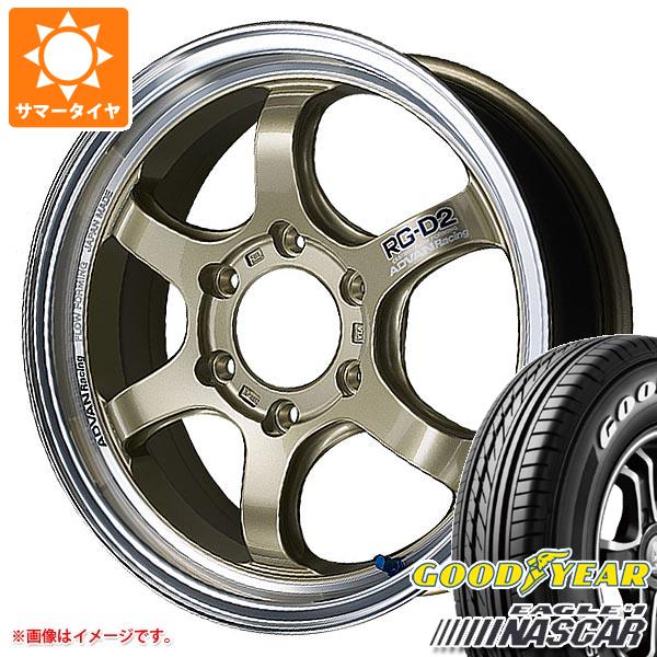 【タイヤ交換対象】ハイエース 200系用 サマータイヤ グッドイヤー イーグル ＃1 ナスカー 215/60R17C 109/107R ホワイトレター アドバンレーシング RG-D2 6.5-17 タイヤホイール4本セット