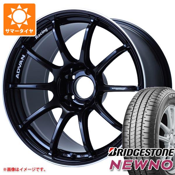 【タイヤ交換対象】サマータイヤ 235/40R18 95W XL ブリヂストン ニューノ アドバンレーシング RS3 8.0-18 タイヤホイール4本セット