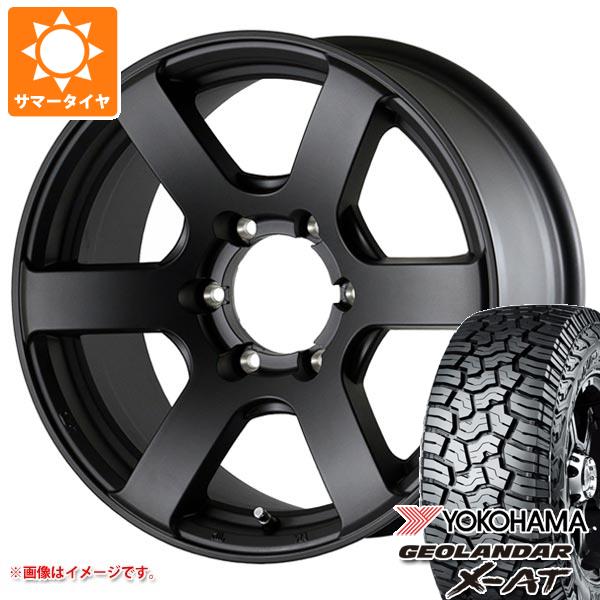 【タイヤ交換対象】FJクルーザー 10系用 サマータイヤ ヨコハマ ジオランダー X-AT G016 LT285/70R17 121/118Q ブラックレター ドゥオール フェニーチェ クロス XC6 8.0-17 タイヤホイール4本セット