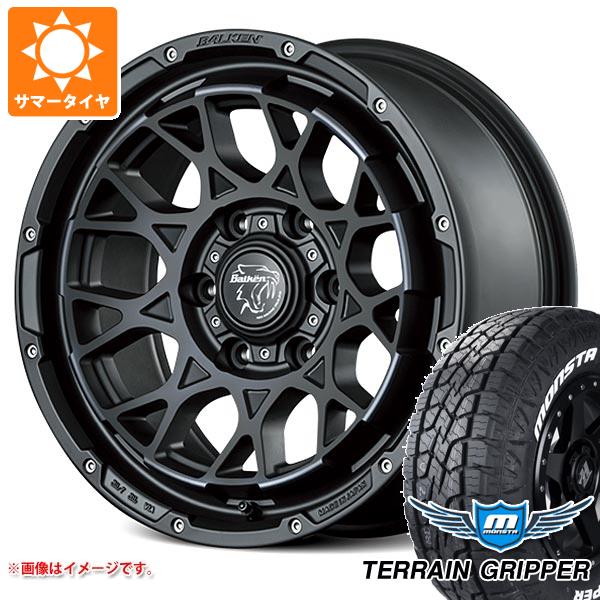 【タイヤ交換対象】サマータイヤ 265/70R17 115T モンスタ テレーングリッパー ホワイトレター ヴァルケン ローツェ 8.0-17 タイヤホイール4本セット