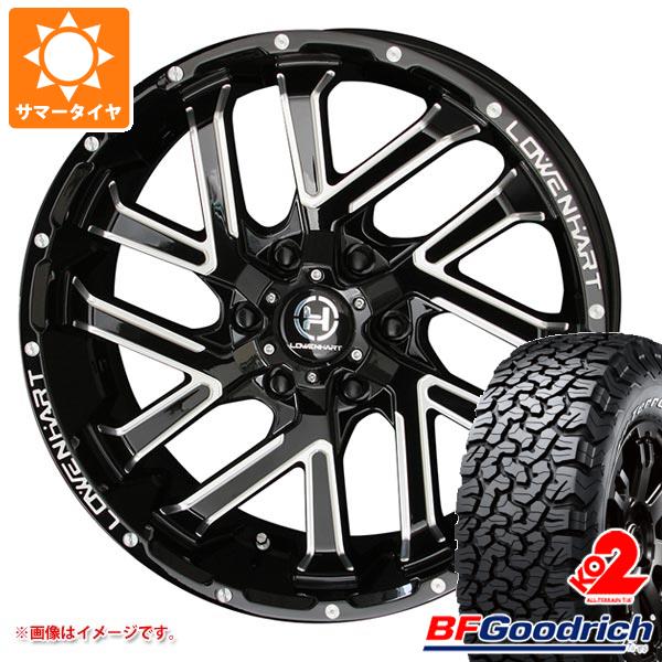 【タイヤ交換対象】ハイラックスサーフ215系用 サマータイヤ BFグッドリッチ オールテレーンT/A KO2 LT265/65R17 120/117S ホワイトレター レーベンハート GXL206 8.0-17 タイヤホイール4本セット