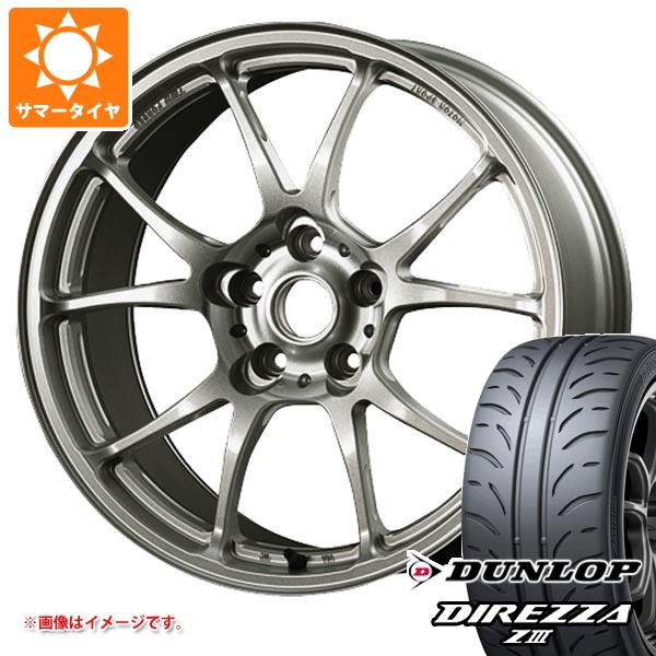 【タイヤ交換対象】サマータイヤ 245/40R18 93W ダンロップ ディレッツァ Z3 TWS モータースポーツ T66-F 8.5-18 タイヤホイール4本セット