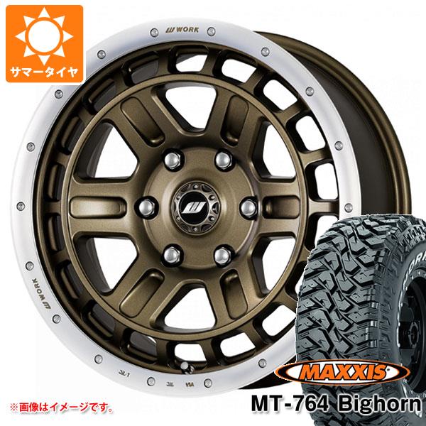 【タイヤ交換対象】サマータイヤ 265/70R17 118/115Q 8PR マキシス MT-764 ビッグホーン ホワイトレター ワーク クラッグ T-グラビック 2 8.0-17 タイヤホイール4本セット