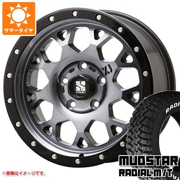 【タイヤ交換対象】T31エクストレイル用 サマータイヤ マッドスター ラジアル M/T 215/70R16 100T ホワイトレター MLJ エクストリームJ XJ04 7.0-16 タイヤホイール4本セット
