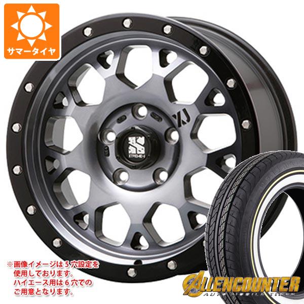 【タイヤ交換対象】ハイエース 200系用 サマータイヤ オーレンカウンター クラシックオーバル 215/65R16C 109/107T ホワイト/イエローリボン MLJ エクストリームJ XJ04 6.5-16 タイヤホイール4本セット