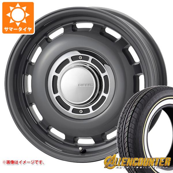 【タイヤ交換対象】ハイエース 200系用 サマータイヤ オーレンカウンター クラシックオーバル 215/65R16C 109/107T ホワイト/イエローリボン コスミック クロスブラッド ディーゼル 6.5-16 タイヤホイール4本セット