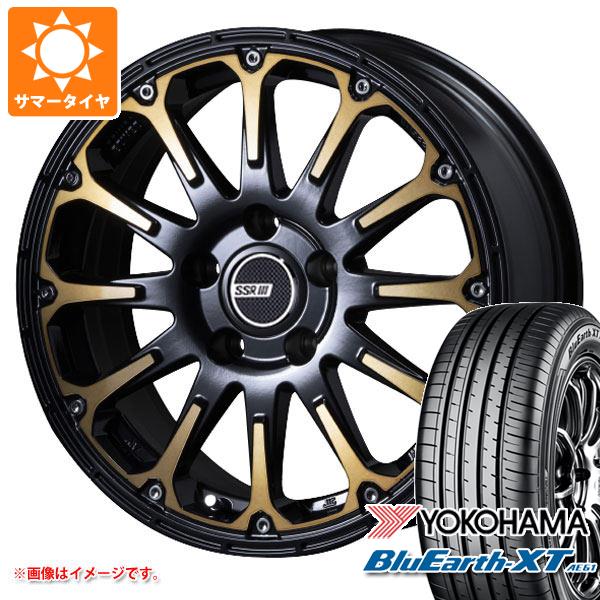 【タイヤ交換対象】T31エクストレイル用 サマータイヤ ヨコハマ ブルーアースXT AE61 215/70R16 100H SSR ディバイド FT 7.0-16 タイヤホイール4本セット