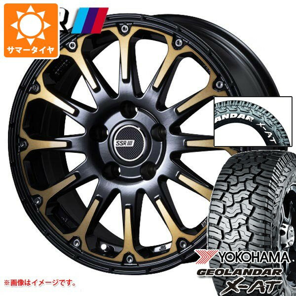 【タイヤ交換対象】ミツビシ エクリプスクロス GK系用 サマータイヤ ヨコハマ ジオランダー X-AT G016 225/70R16 103S ホワイトレター SSR ディバイド FT 7.0-16 タイヤホイール4本セット