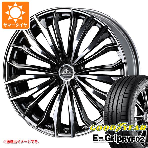 【タイヤ交換対象】サマータイヤ 225/45R18 95W XL グッドイヤー エフィシエントグリップ RVF02 クレンツェ フェルゼン 358エボ 7.5-18 タイヤホイール4本セット
