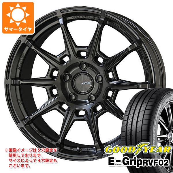 【タイヤ交換対象】サマータイヤ 225/55R19 103W XL グッドイヤー エフィシエントグリップ RVF02 ガレルナ レフィーノ 8.0-19 タイヤホイール4本セット