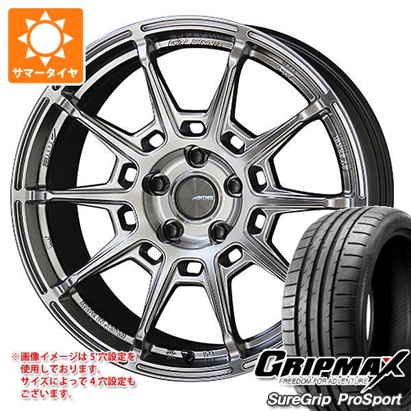 【タイヤ交換対象】GRヤリス用 サマータイヤ グリップマックス シュアグリップ プロスポーツ 225/40ZR18 92Y XL ガレルナ レフィーノ 8.5-18 タイヤホイール4本セット