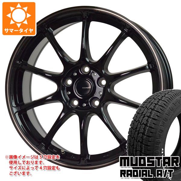 【タイヤ交換対象】サマータイヤ 145/80R12 80/78N LT マッドスター ラジアル A/T ホワイトレター ジースピード P-07 4.0-12 タイヤホイール4本セット