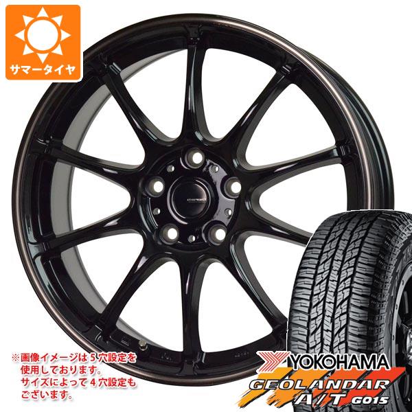 【タイヤ交換対象】サマータイヤ 165/60R15 77H ヨコハマ ジオランダー A/T G015 ブラックレター ジースピード P-07 4.5-15 タイヤホイール4本セット