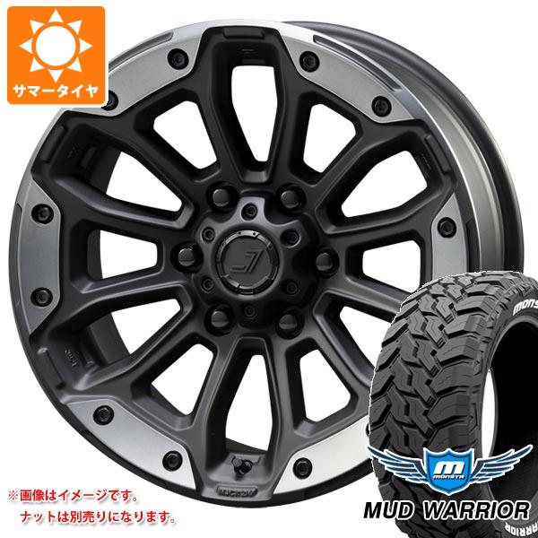 【タイヤ交換対象】ハイラックスサーフ215系用 サマータイヤ モンスタ マッドウォーリアー LT265/65R17 120/117Q ホワイトレター ジェップセン MJCR 216 8.0-17 タイヤホイール4本セット