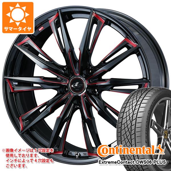 【タイヤ交換対象】サマータイヤ 245/35R19 93Y XL コンチネンタル エクストリームコンタクト DWS06 プラス レオニス GX 8.0-19 タイヤホイール4本セット