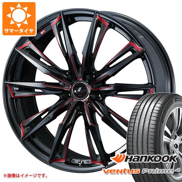 【タイヤ交換対象】サマータイヤ 195/55R16 87V ハンコック ベンタス プライム4 K135 レオニス GX 6.0-16 タイヤホイール4本セット