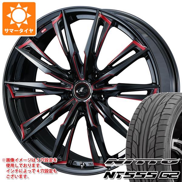 【タイヤ交換対象】サマータイヤ 245/40R19 98Y XL ニットー NT555 G2 レオニス GX 8.0-19 タイヤホイール4本セット