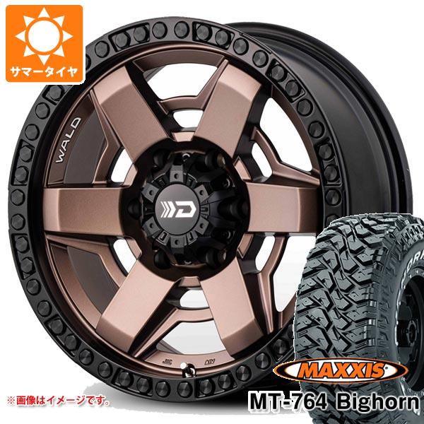 【タイヤ交換対象】サマータイヤ 265/70R17 118/115Q 8PR マキシス MT-764 ビッグホーン ホワイトレター ヴァルド デザートライン DS001 8.0-17 タイヤホイール4本セット