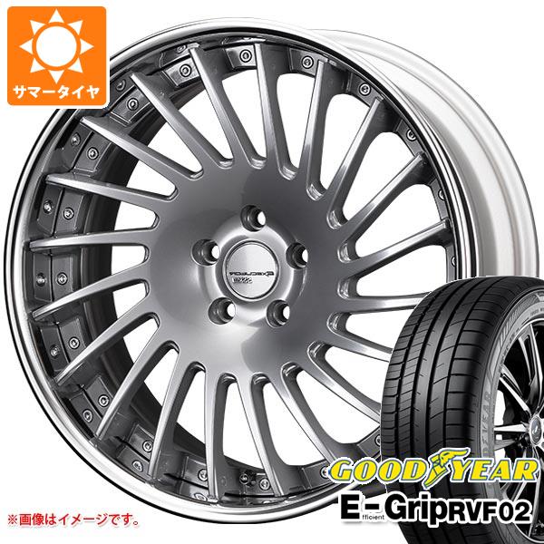 【タイヤ交換対象】サマータイヤ 245/35R20 95W XL グッドイヤー エフィシエントグリップ RVF02 SSR エグゼキューター CV05 8.5-20 タイヤホイール4本セット