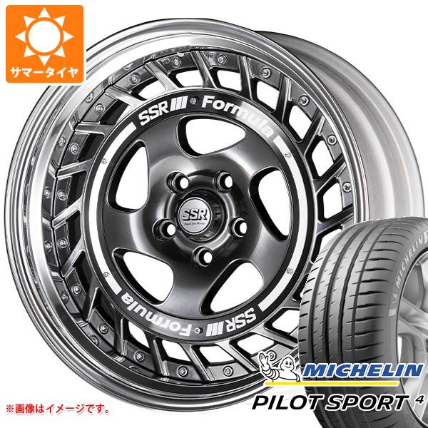 【タイヤ交換対象】サマータイヤ 235/45R18 (98Y) XL ミシュラン パイロットスポーツ4 SSR フォーミュラ エアロスポーク 8.0-18 タイヤホイール4本セット