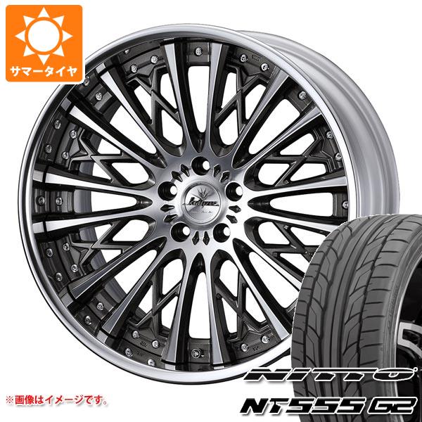 【タイヤ交換対象】サマータイヤ 225/45R19 96Y XL ニットー NT555 G2 クレンツェ シュリット 8.0-19 タイヤホイール4本セット