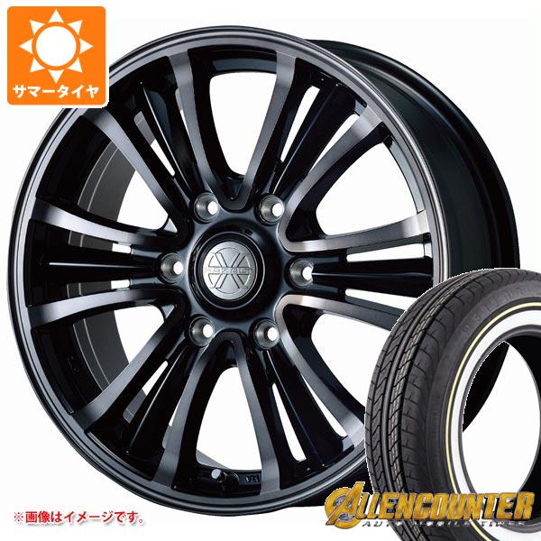 【タイヤ交換対象】NV350キャラバン E26用 サマータイヤ オーレンカウンター クラシックオーバル 215/65R16C 109/107T ホワイト/イエローリボン バザルト エックスタイプ2 6.5-16 タイヤホイール4本セット
