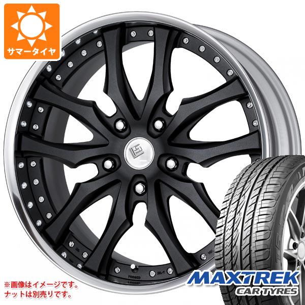 【タイヤ交換対象】LX570用 サマータイヤ マックストレック フォルティス T5 285/45R22 114V XL ワーク LS パラゴン SUV 9.0-22 タイヤホイール4本セット