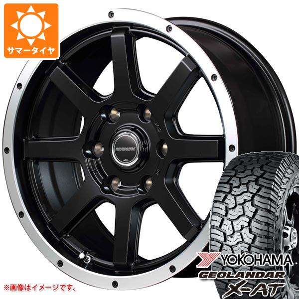 【タイヤ交換対象】FJクルーザー 10系用 サマータイヤ ヨコハマ ジオランダー X-AT G016 265/70R17 115T ブラックレター ロードマックス WF-8 7.5-17 タイヤホイール4本セット