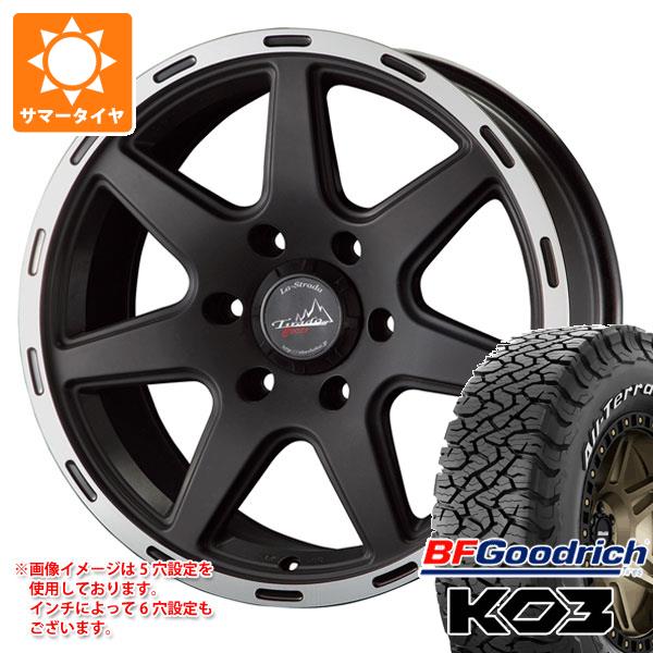 【タイヤ交換対象】ニッサン NV350キャラバン E26用 2025年製 2025年製 サマータイヤ BFグッドリッチ オールテレーンT/A KO3 LT195/80R15 107S ホワイトレター ラ・ストラーダ ティラード クロス 6.0-15 タイヤホイール4本セット