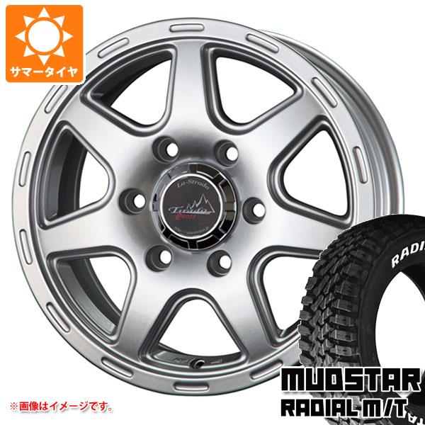 【タイヤ交換対象】NV350キャラバン E26用 サマータイヤ マッドスター ラジアル M/T 195/80R15 107/105N LT ホワイトレター ラ・ストラーダ ティラード クロス 6.0-15 タイヤホイール4本セット