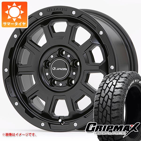 【タイヤ交換対象】T31エクストレイル用 サマータイヤ グリップマックス マッドレイジ R/T MAX LT215/70R16 100/97R ホワイトレター ジャオス アダマス BL5 7.0-16 タイヤホイール4本セット