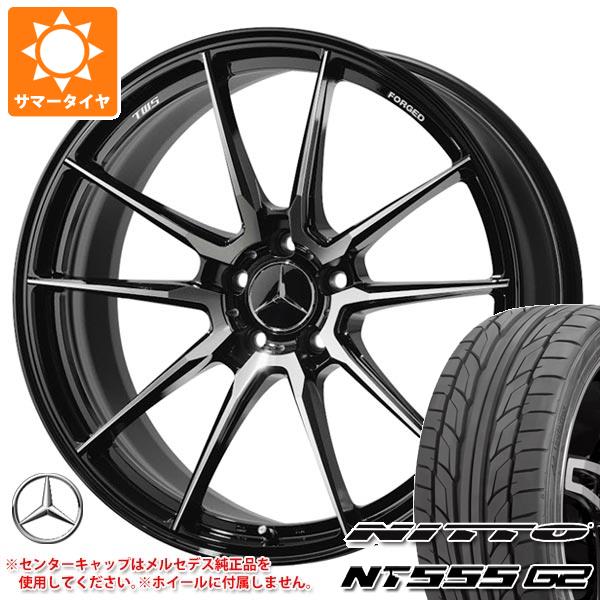 【タイヤ交換対象】メルセデスベンツ W177 A45S AMG用 サマータイヤ ニットー NT555 G2 245/35R19 93Y XL TWS エクスパー EX-fM2 モノブロック タイヤホイール4本セット